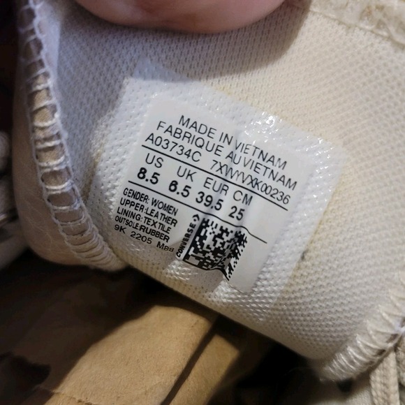 Converse Chuck Taylor All Star Leather High-Top 8.5 Light Dune - Picture 8 of 10